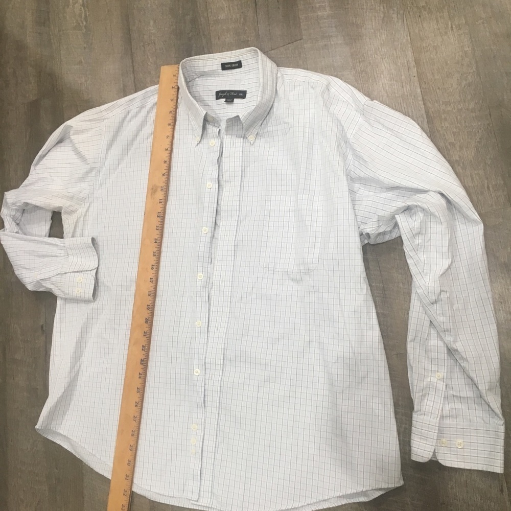 Joseph & Feiss Light Blue and White Checked Button-Down Shirt - Picture 4 of 7